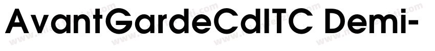 AvantGardeCdITC Demi字体转换